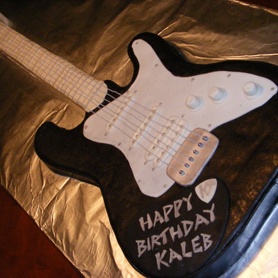 Electric Guitar Cake