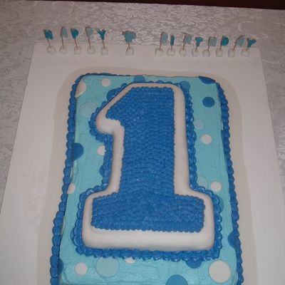 Son's 1St Birthday Cake