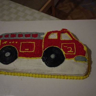 Fire Engine Birthday Cake
