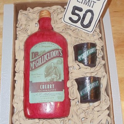Crate With Liquor Bottle