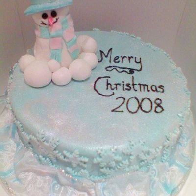 Snowman Cake
