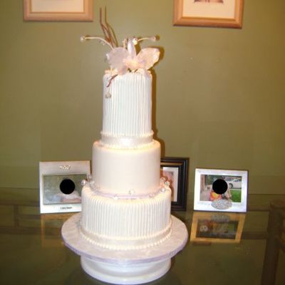 Orchid Wedding Cake