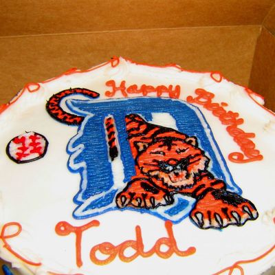 Detroit Tigers Cake