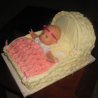 Baby Carriage Cake