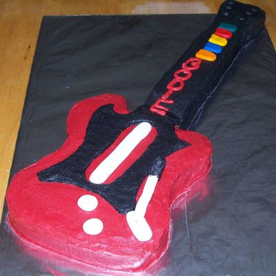 Guitar Hero Cake