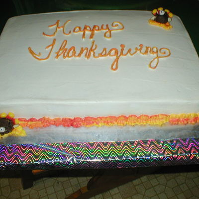 Thanksgiving Cake With Turkey Cake Balls