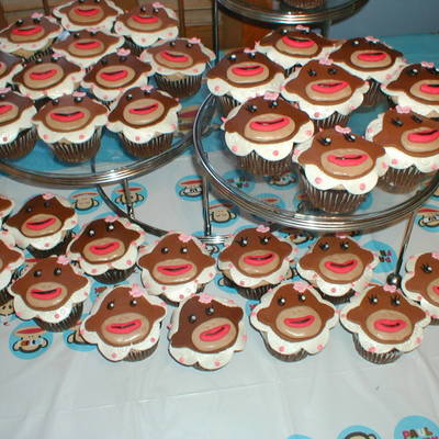 Monkey Face Cupcakes