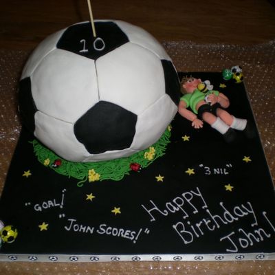 Football Birthday Cake