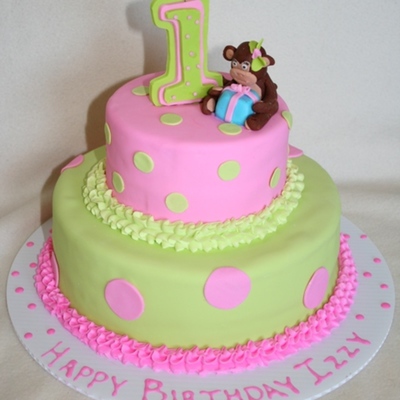 Monkey Birthday Cake