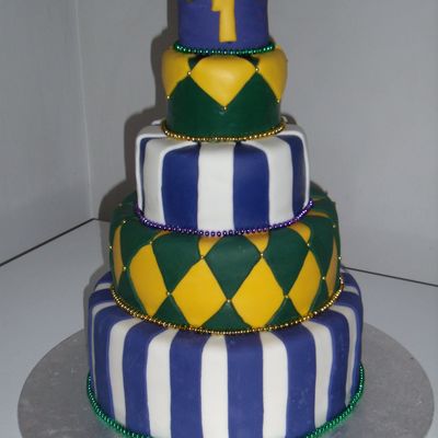 Marti Gras 1St Birthday