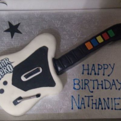 Guitar Hero Birthday Cake