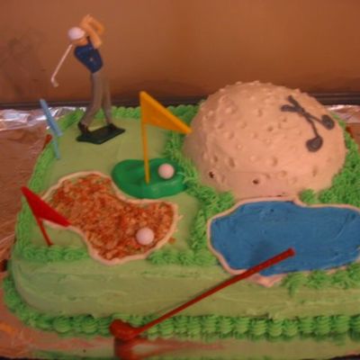Golf Birthday Cake