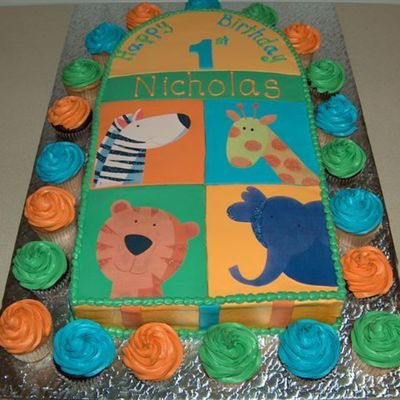 First Birthday Jungle Animals
