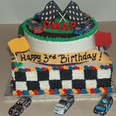 Nascar Theme Cake