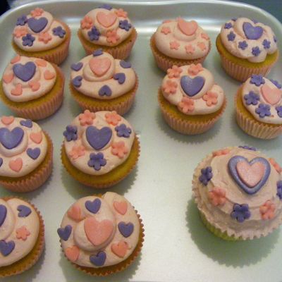 Pink & Lilac Cupcakes