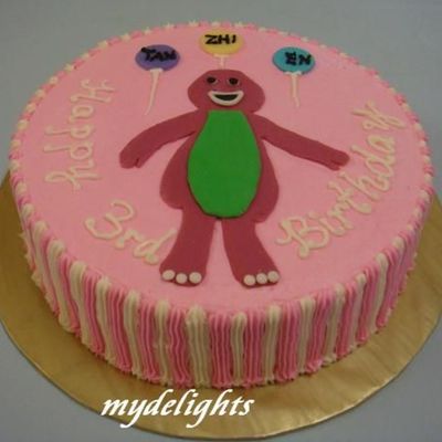 2D Fondant Barney