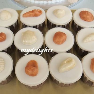 Seashell Cupcakes
