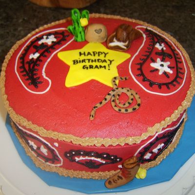 Western Birthday Cake