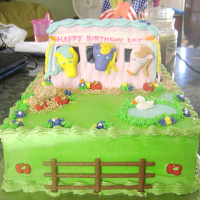 Pony Stable Cake