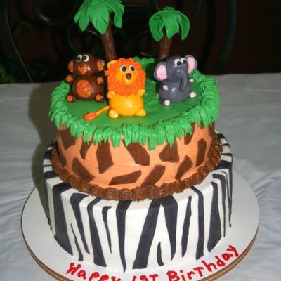 Jungle Birthday Cake