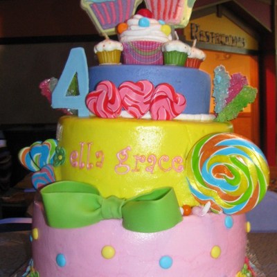 Candy Cake For Ella Grace's 4Th Birthday