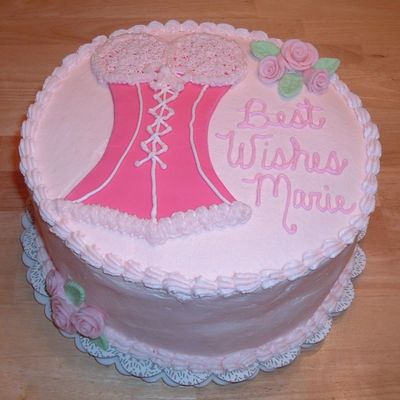 Corset Bridal Shower Cake