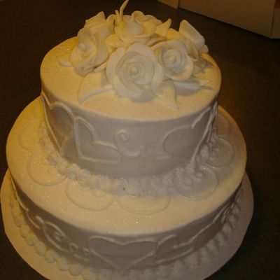 Hearts Wedding Cake