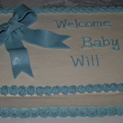 Baby Will Sheet Cake