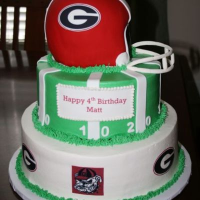 Georgia Bulldog Birthday Cake