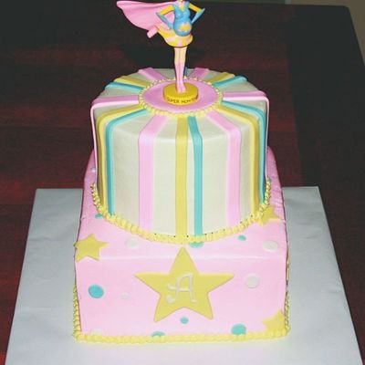 Supermom Baby Shower Cake