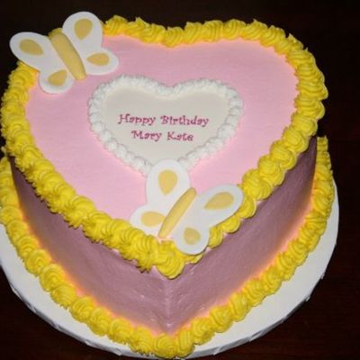 Heart Butterfly Cake