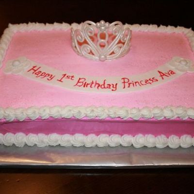 Princess Tiara Sheetcake