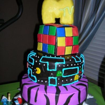 Totally Awesome 80's Cake