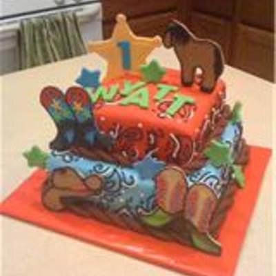 Cowboy Birthday Cake