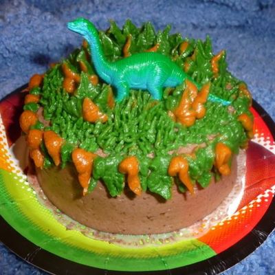 Dinosaur Smash Cake