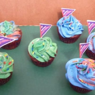 All Star Birthday Cupcakes