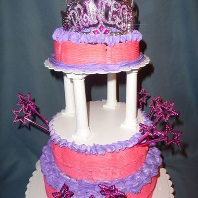 Princess Tiara Cake W/ Stars