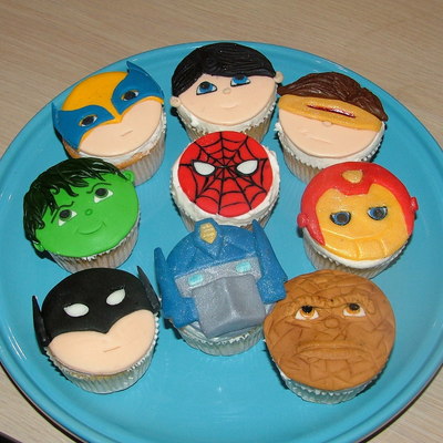 Superhero Cupcakes