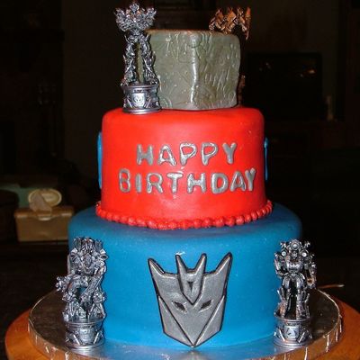 Four Sided Transformer Cake