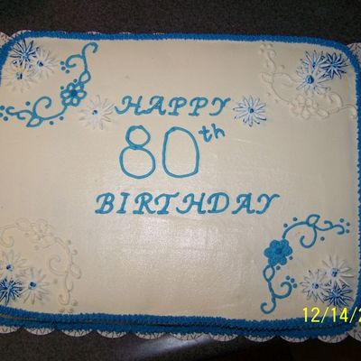 Grandmas 80Th Birthday Cake