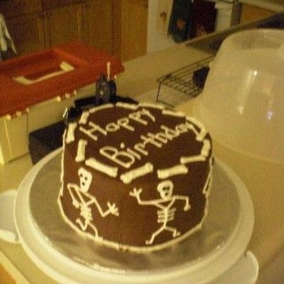 Skeleton Birthday Cake