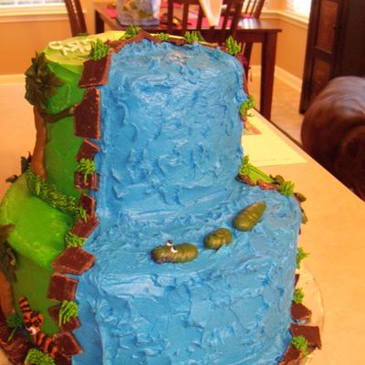 Jungle Baby Shower Cake