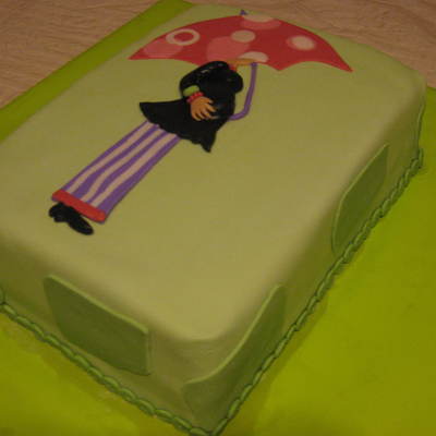 Mod Preg Momma With Umbrella