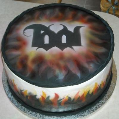 Tool Band Airbrushed Cake