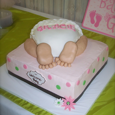 Baby Rump/pink, Green & Brown