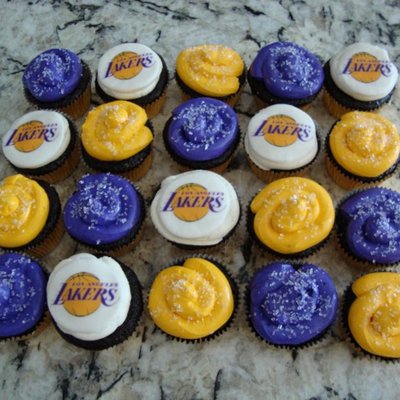 Laker Cupcakes