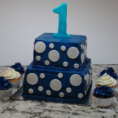1St Birthday Polka Dots