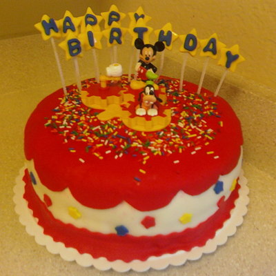 Mickey And Friends Cake