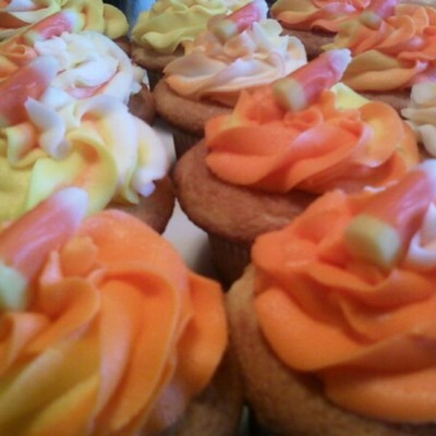 Candy Corn Cupcakes
