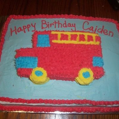 Firetruck Cake